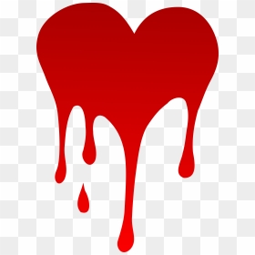 Heart Dripping Png, Transparent Png - blood drip png