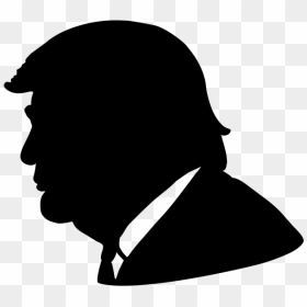 Trump Silhouette Clipart , Png Download - Silhouette Trump, Transparent Png - trump head png