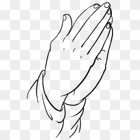 Easy Drawing Guides On Twitter - Easy Drawing Hand, HD Png Download - praying hands png