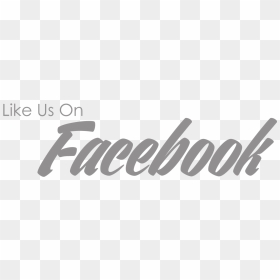 Transparent Like Us On Facebook Png Black - Like Us On Facebook Grey, Png Download - like us on facebook png