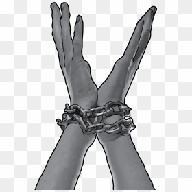 Uncovering The Iceberg Of King Lear - Hands In Chains Png, Transparent Png - chains png