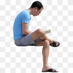 Sitting Man Png - People Read Book Png, Transparent Png - human png