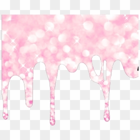 Drip Melt Slime Pink Glitter Freetoedit - Pink Glitter Drip Transparent, HD Png Download - slime png
