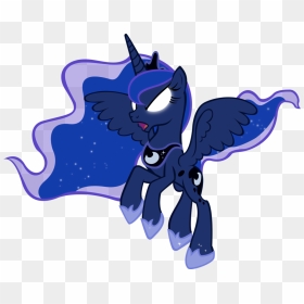 Fanmade Luna Taking Flight With Glowing Eyes - Princess Luna, HD Png Download - glowing eyes png