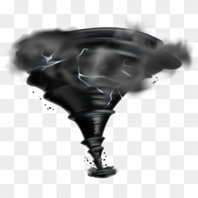 Whirlwind Tornado Cartoon - Black Tornado, HD Png Download - tornado png