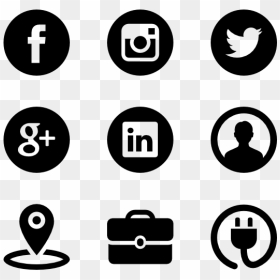 Icon Png Images - Rose Gold Social Media Icons, Transparent Png - social media icon png