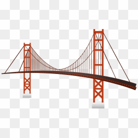 Golden Gate Bridge Png Clip Art - Golden Gate Bridge, Transparent Png - bridge png