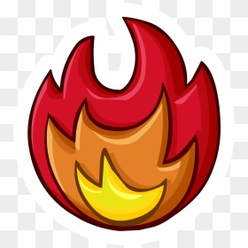 Transparent Fire Icon Png - Club Penguin Card Jitsu Fire Pin, Png Download - pin png