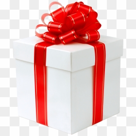 Gold Red Ribbon Gift Transparent Png - Free Gift Box Png, Png Download - present png