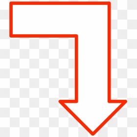 Arrows Pointing Down Png Shape Arrow Pointing Down - Arrows Pointing Right Then Down, Transparent Png - down arrow png