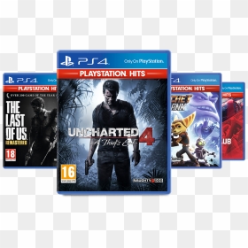 Playstation Games Png - Uncharted 4 Playstation Hits, Transparent Png - ps4 png