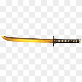 Gold Katana Png - Sword, Transparent Png - katana png