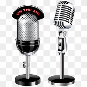 Thumb Image - Retro Microphone Png, Transparent Png - radio png