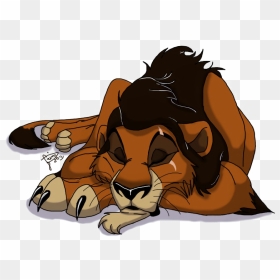 The Lion King Scar Png Picture - Scar From Lion King Sleeping, Transparent Png - scar png
