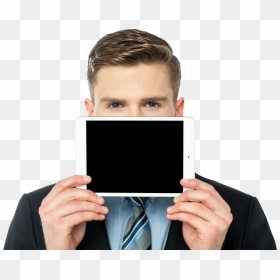 Men With Tablet - Portable Network Graphics, HD Png Download - tablet png