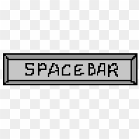 Spacebar - Black-and-white, HD Png Download - black bar png