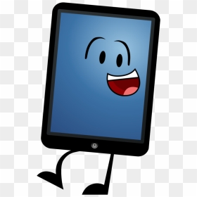 Tablet Clip Cartoon Computer Vector Black And White - Drawing An Ipad Cartoon, HD Png Download - tablet png