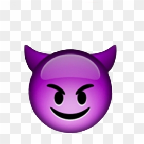 #emoji #iphone #face #devil #demon #emojiiphone #iphoneemoji - Devil Emoji Iphone, HD Png Download - iphone emoji faces png