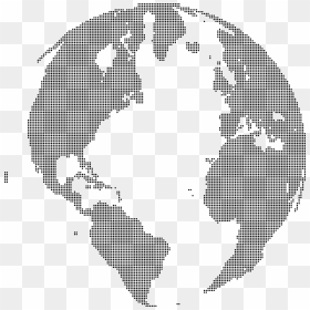 Globe Dots Png , Png Download - Simple World Map Clip Art, Transparent Png - dots png