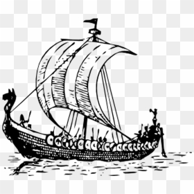 Png Viking Ship Transparent Viking Ship Images - Outline Of Viking Boat, Png Download - ship png