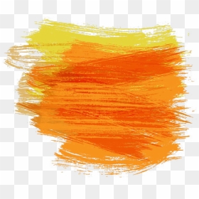 Paintbrush Watercolor Painting Pincelada - Orange And Yellow Color Mix, HD Png Download - brush png