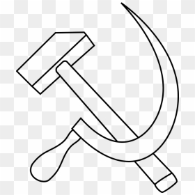 Draw Hammer And Sickle , Png Download - Hammer And Sickle Drawing, Transparent Png - hammer and sickle png