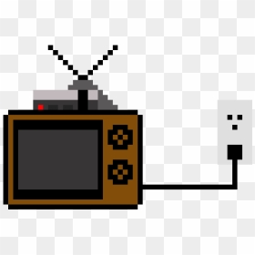 Tv Image Pixel Art, HD Png Download - old tv png