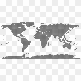 World Map Dots Clip Arts - Equidistant Cylindrical Projection Map, HD Png Download - dots png
