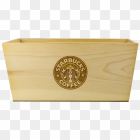 Starbucks Wooden Crate - Plywood, HD Png Download - starbucks png