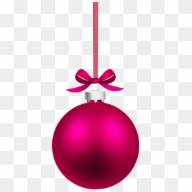 Christmas Ball Balls Pink, HD Png Download - hanging ornament png