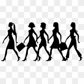 Clip Art Woman Is Walking, HD Png Download - lady silhouette png