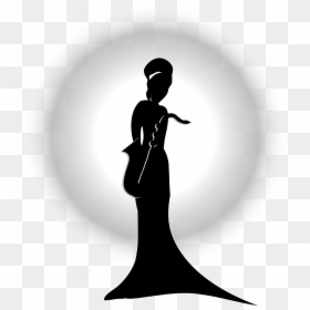 Silhouette, HD Png Download - lady silhouette png