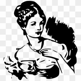 Ladies Tailor Clipart, HD Png Download - lady silhouette png