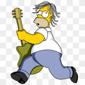 Homero Simpson Rockero Png, Transparent Png - imagenes png sin fondo