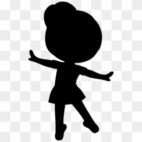 Toddler Ballerina Silhouette, HD Png Download - lady silhouette png