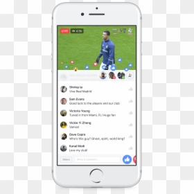 Real Madrid Facebook Live, HD Png Download - facebook live icon png