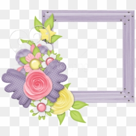 Cute Photo Frame Design, HD Png Download - cute flower png
