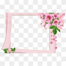 Flower Frame Pink Png, Transparent Png - cute flower png
