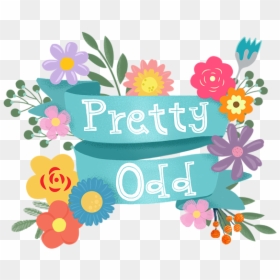 Pretty. Odd., HD Png Download - flower banner png