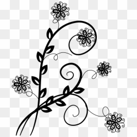 Transparent Background Flowers Black, HD Png Download - cute flower png