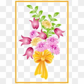 Flower Bouquet Png Clipart, Transparent Png - flower banner png