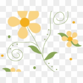 Yellow Flower Pattern, HD Png Download - cute flower png