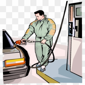 Putting Gas In The Car, HD Png Download - gas station png