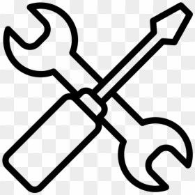 Tools Icon White Png, Transparent Png - tool icon png