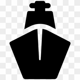 Front Of Ship Silhouette, HD Png Download - boat.png