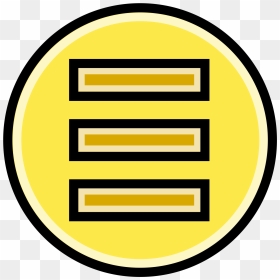 Menu Button Icon Yellow, HD Png Download - yellow subscribe button png