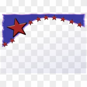 High Resolution American Flag Border, HD Png Download - american flag star png