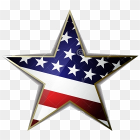 Blond Americain, HD Png Download - american flag star png