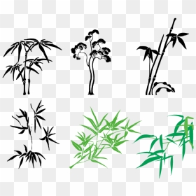Bamboo Vector Illustrator - Bamboo Stem Illustration Vector, HD Png Download - bamboo png