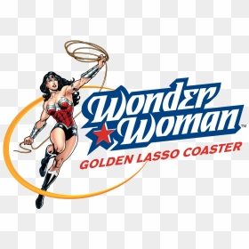 Wonder Woman Roller Coaster Six Flags Logo, HD Png Download - wonder woman logo png